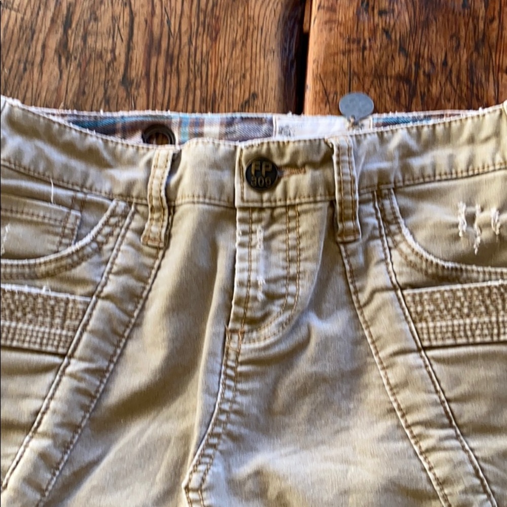 Free people military style skirt